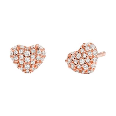 michael kors stud earrings rose gold